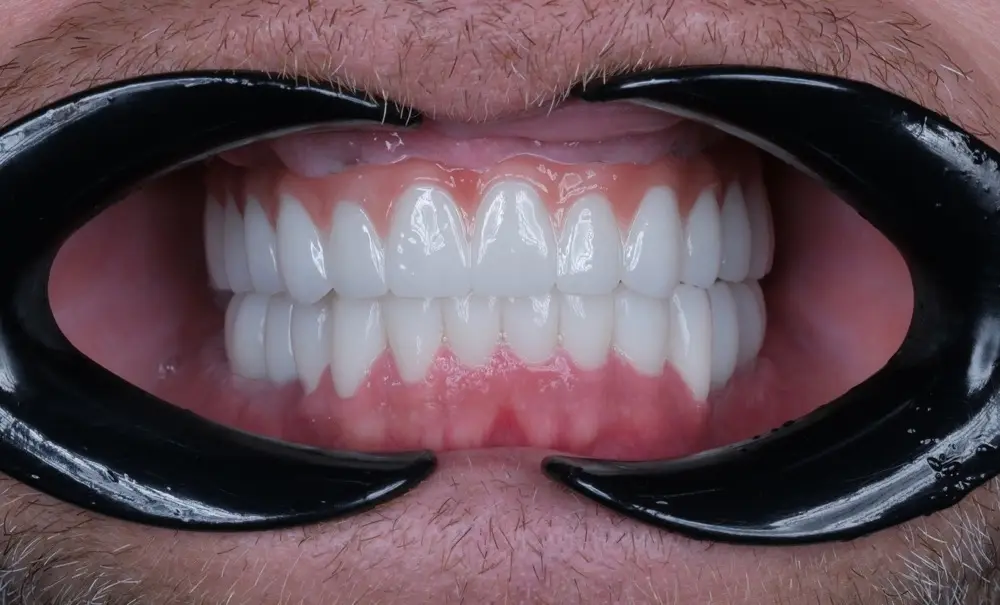 Smile makeover: the same patient after treatment